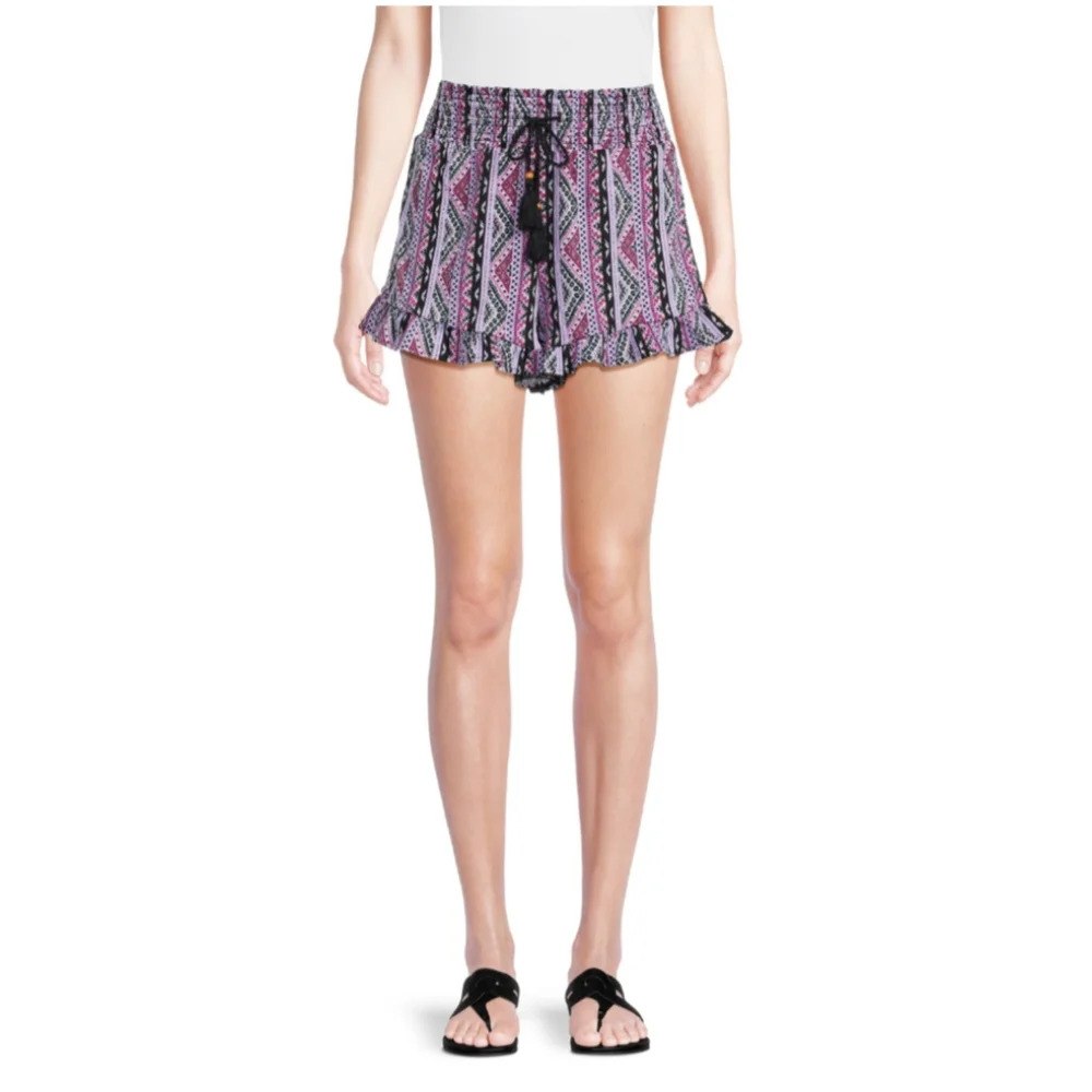 No Boundaries Juniors Size Small (3-5) Jersey Shorts with Ruffle Hem